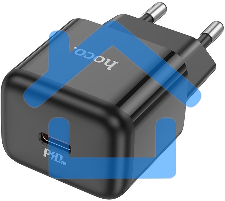 Сетевое зарядное устройство Hoco N32 Glory Black 30W 3A+2A+1.5A (PD+QC+AFC) USB Type-C универсальное черный