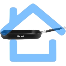 Сковорода-гриль Rondell Stolz RDA-1769, 26см, без крышки, серый