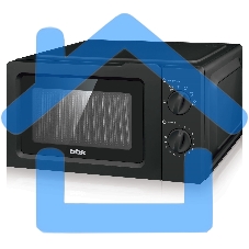 Микроволновая печь BBK 17MWS-782M/B черный, 17 л, 700 Вт, переключатели - поворотный механизм