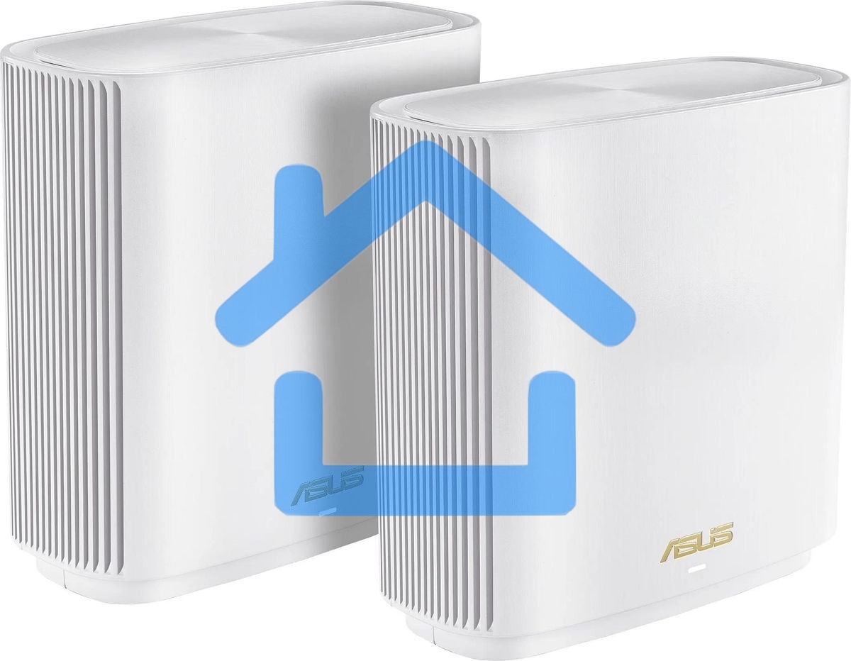 Бесшовный Mesh роутер Asus ZenWiFi XT9 (W-2-PK) AX7800 2.5GE/USB3.0 белый (упак.:2шт)