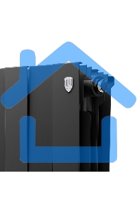 Радиатор биметаллический Royal Thermo PianoForte 200 черный- 14 секц.