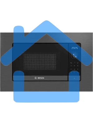 Микроволновая печь встраиваемая Bosch BEL623MD3 серый/черный, 20 л, 800 Вт, переключатели - поворотный механизм/сенсор