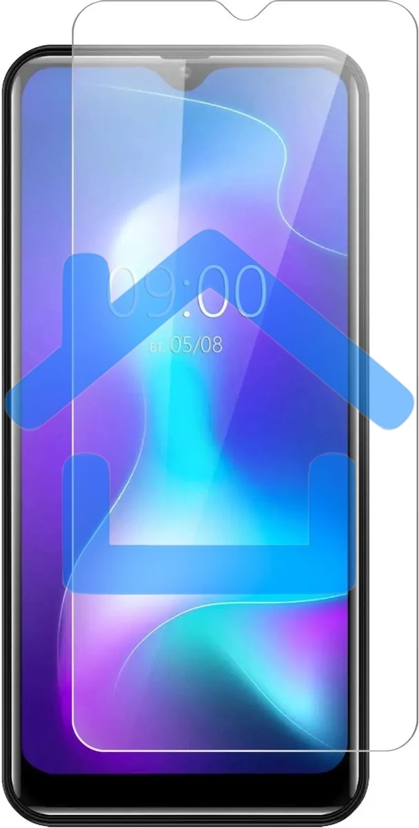 Защитное стекло для экрана BoraSCO Hybrid Glass для BQ Magic E гибридная