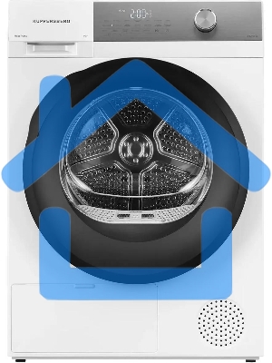 Сушильная машина Kuppersberg DM 610 W белый, 9 кг, сушка - тепловой насос, программ - 14, 59.5 x 85 x 68.5 см