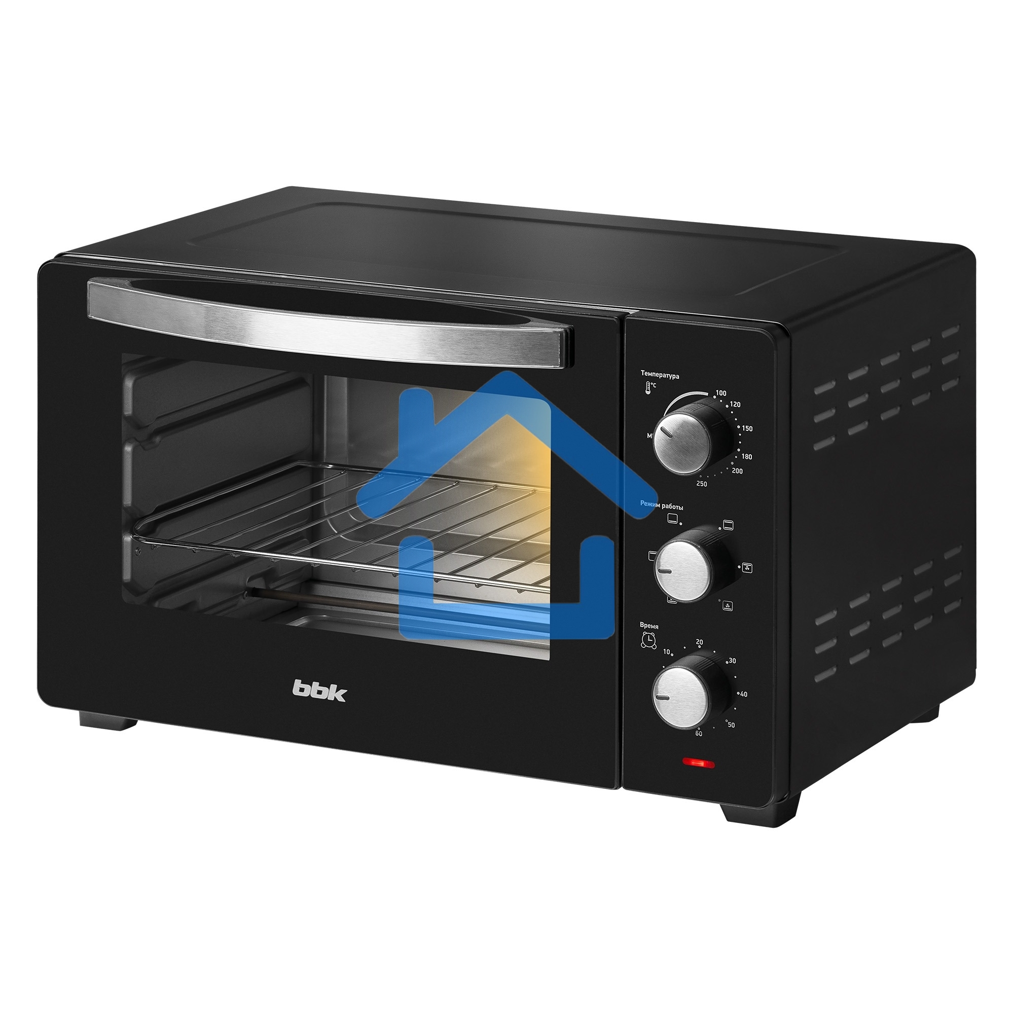 Мини-печь BBK OE3037M черный