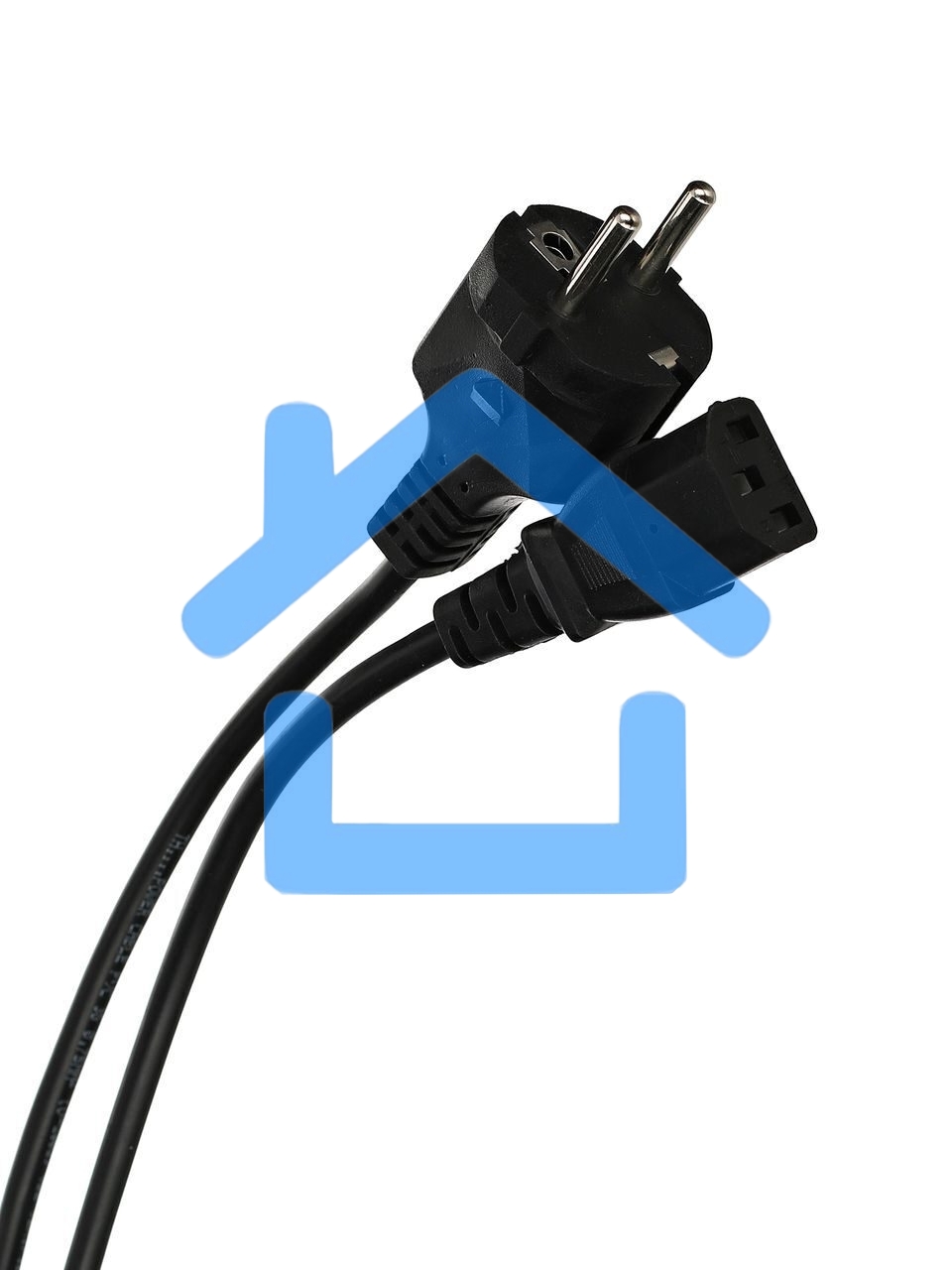 Кабель компьютер - розетка 220V (EURO) 1.8м, 3G 0,75mm медь, Telecom