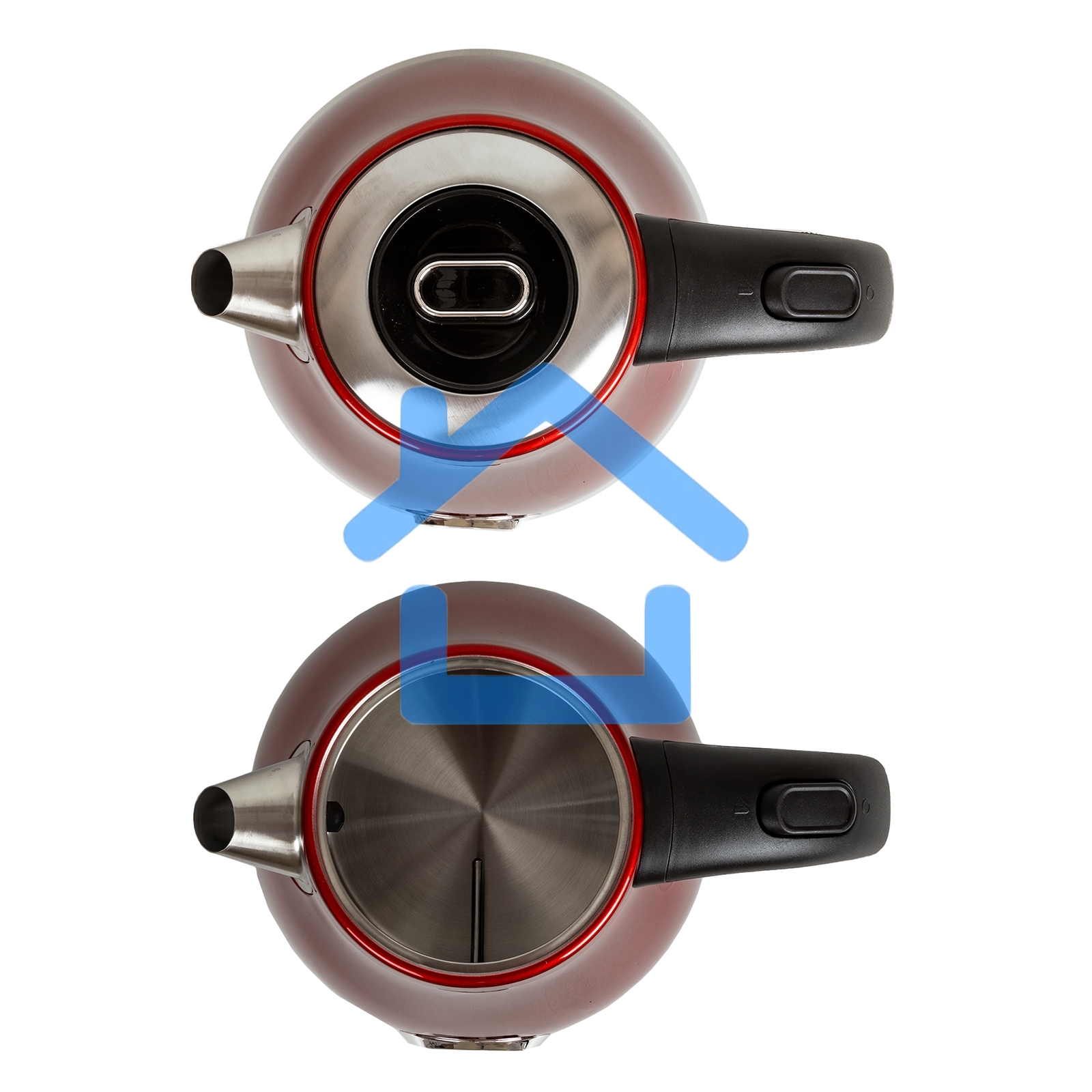Чайник электрический JVC JK-KE1717 red, объем 1,7л, максимальная мощность 2200 Вт