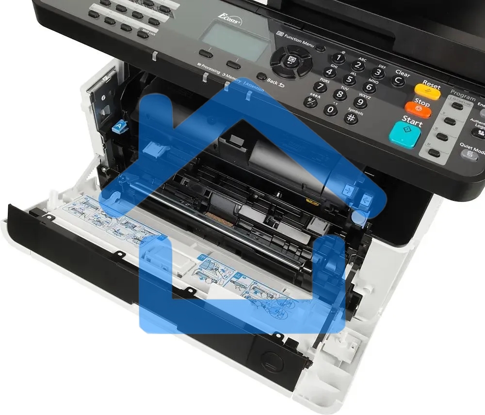 МФУ лазерное Kyocera Ecosys M2135dn (1102S03NL0), A4, ч/б, печ. до 35 стр/мин., скан. до 40 стр/мин (ч/б) 16 стр/мин. (цвет), 1200 x 1200 dpi (печать) 600x600dpi (скан.), USB, RJ-45