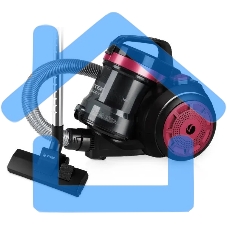 Пылесос Vitek VT-1838 (MC) черный/фуксия, 250/1600 Вт, уборка сухая, пылесборник контейнер 2 л