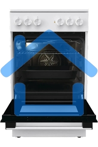 Плита электрическая Gorenje GEC5A41WG белый, конфорок 4 электрических, духовка 62 л, 50 см x 85 см x 59.4 см