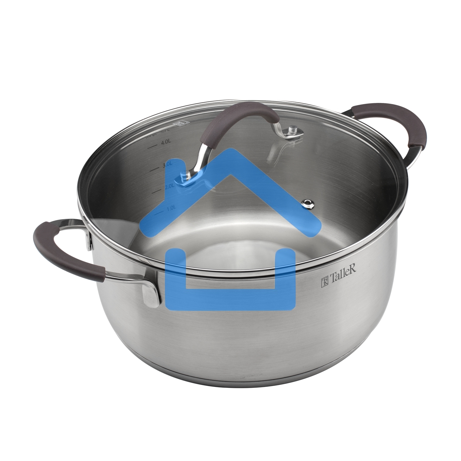 Кастрюля TALLER TR-11024 Лира нержавеющая сталь 18/10, 4,7 л