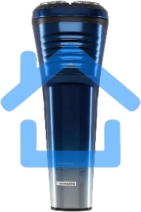 Электробритва роторная Hyundai H-SH8089 реж.эл.:3 питан.:аккум. голубой