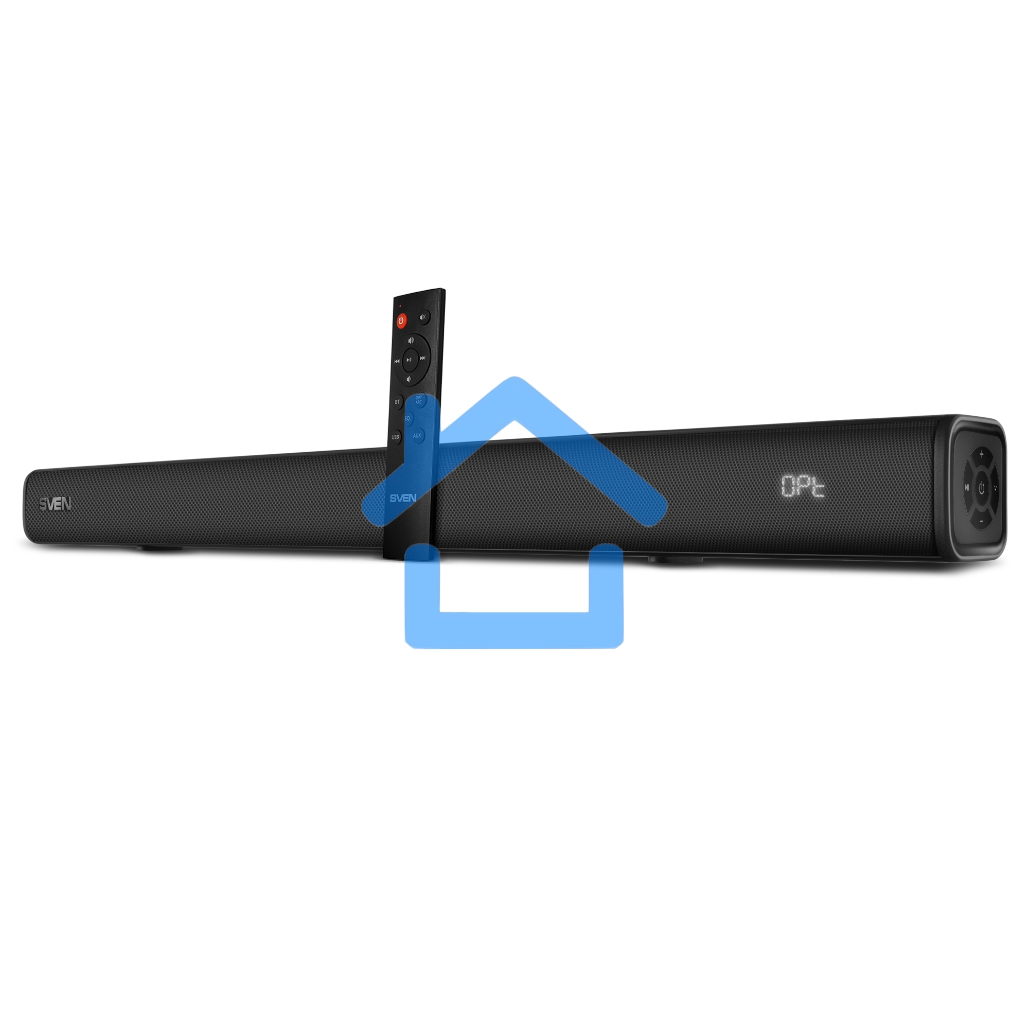 Саундбар SVEN SB-2040A, черный (40 Вт, Bluetooth, HDMI, ПДУ, Optical, USB, дисплей)