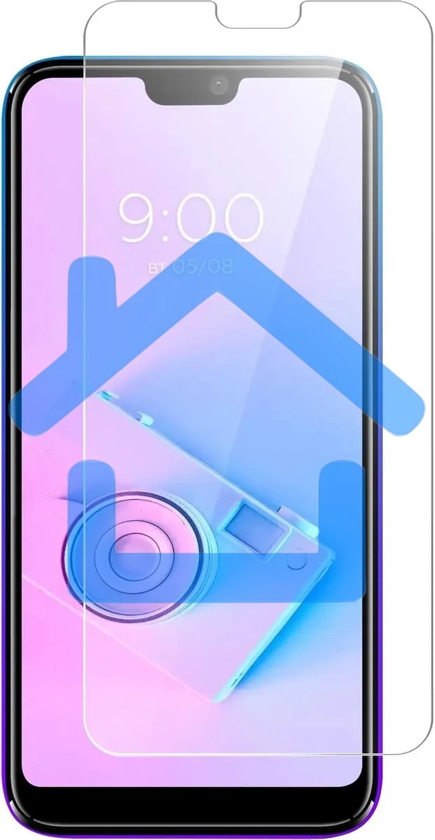 Защитное стекло для экрана BoraSCO Hybrid Glass для BQ Magic S гибридная