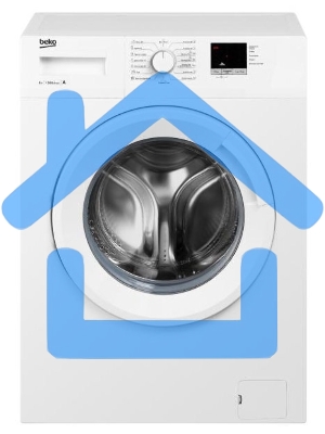 Стиральная машина Beko WRE6511ZWW белый, загрузка фронтальная 6 кг, 1000 об/мин., класс: А++