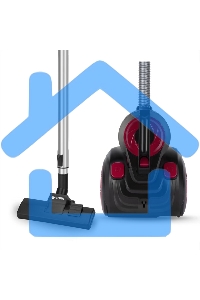 Пылесос Vitek VT-1838 (MC) черный/фуксия, 250/1600 Вт, уборка сухая, пылесборник контейнер 2 л