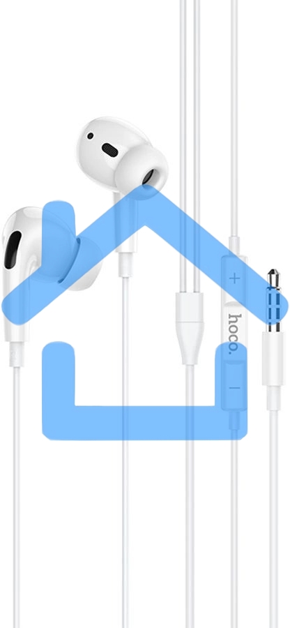 Наушники внутриканальные Hoco M1 Pro 1.2м белый проводные в ушной раковине