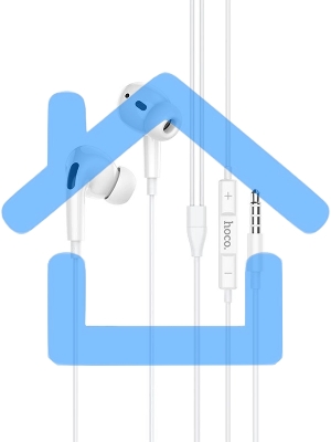 Наушники внутриканальные Hoco M1 Pro 1.2м белый проводные в ушной раковине