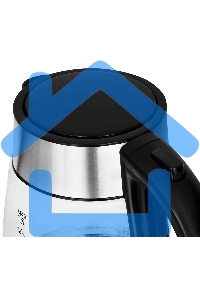 Чайник электрический Starwind SKG3026 1.7л. 2200Вт черный/серебристый (корпус: стекло)