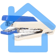 Степлер Deli E0271 Essential N10 (15 листов), ассорти, 50 скоб, закрытый, коробка