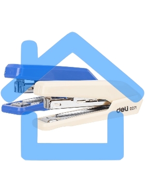 Степлер Deli E0271 Essential N10 (15 листов), ассорти, 50 скоб, закрытый, коробка