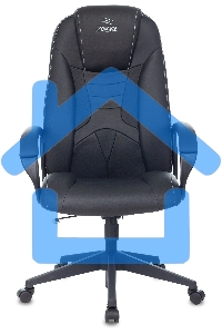 Кресло игровое Zombie 8 черный, искусственная кожа, крестовина пластик