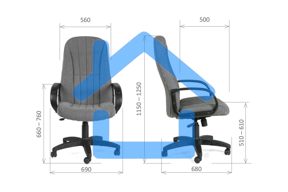 Кресло офисное Chairman 685 10-356 черный NEW 7016898