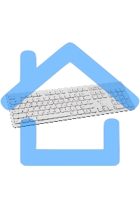 Клавиатура Oklick 505M белый USB slim