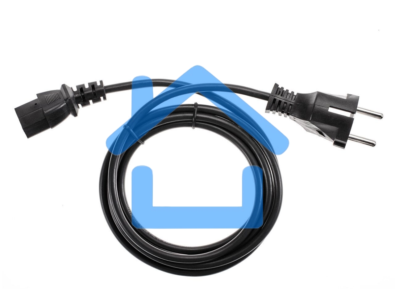 Кабель компьютер - розетка 1.8m 220V (Европейский стандарт) VCOM/TELECOM