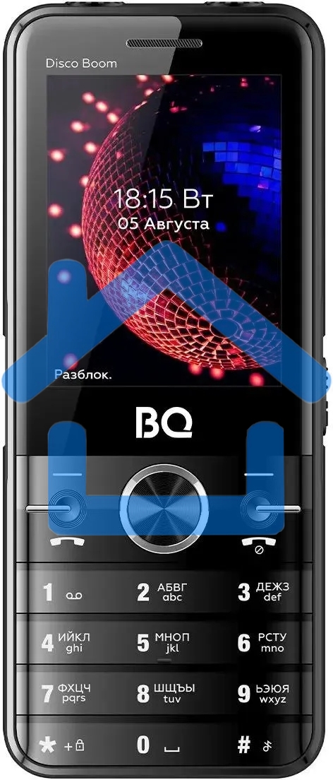 Мобильный телефон BQ 2842 Disco Boom черный