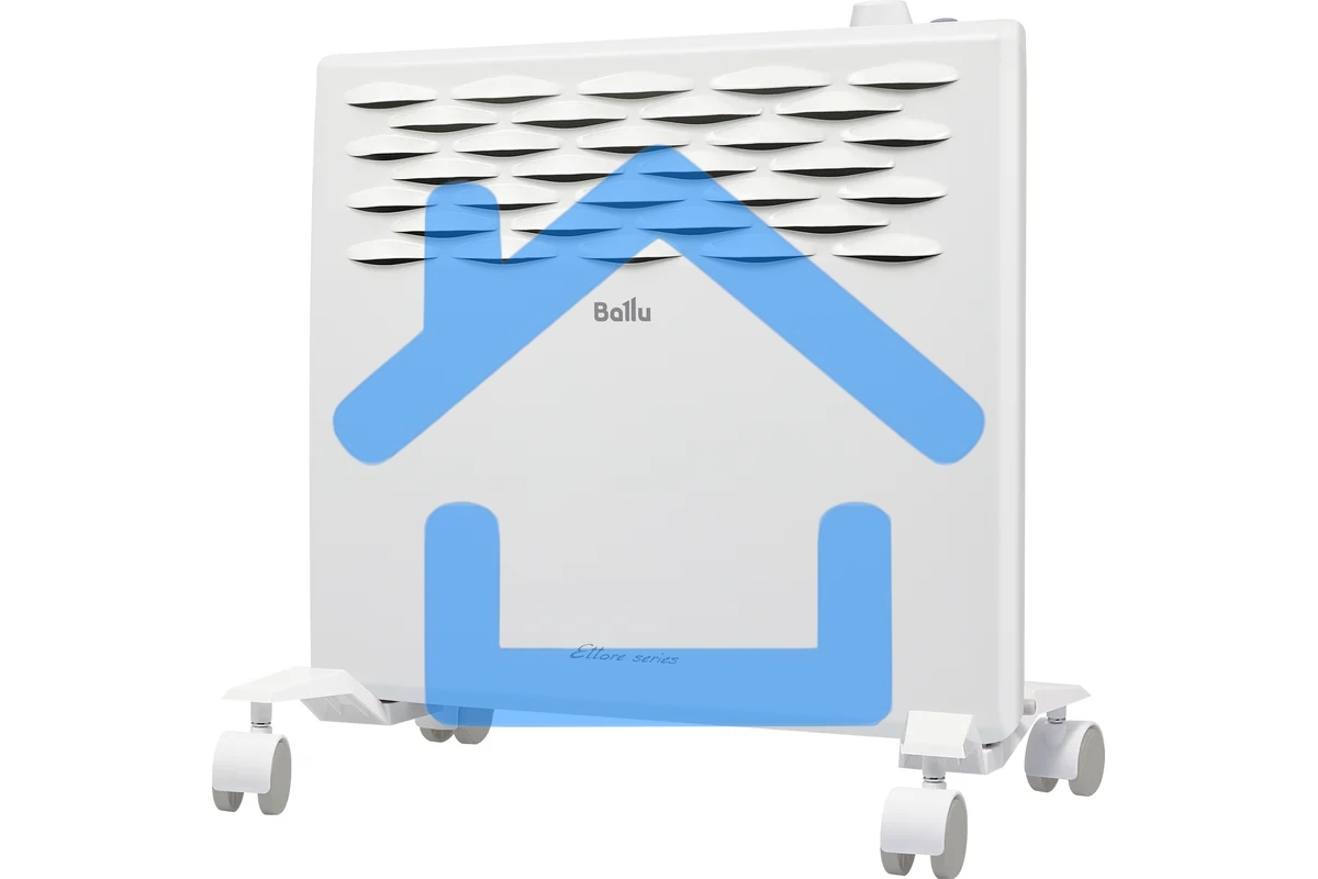 Конвектор Ballu Ettore BEC/ETMR-500 белый, 500 Вт, 8 м2, термостат
