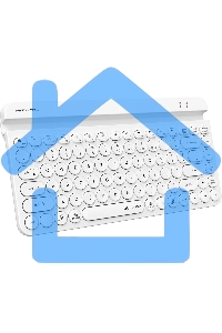 Клавиатура A4Tech Fstyler FBK30 белый USB беспроводная