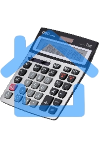 Калькулятор бухгалтерский Deli E39265 серый 16-разр.