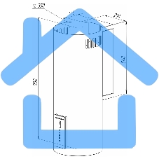 Вытяжка каминная Zigmund & Shtain K 146.4 B черный, 35 см, 1100 куб. м/ч, 60 дБ