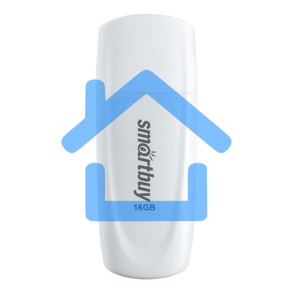 Флешка USB Smartbuy 16 Gb,Scout White (SB016 Gb2SCW), 16 Gb, USB 2.0, R/W 15/12, белый