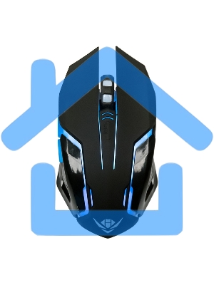 Мышь беспроводная Nakatomi MROG-20UR черный, 2400 dpi, радиоканал, USB, кнопки - 6