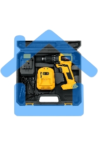 Дрель-шуруповерт STEHER CDB-200-1, Аккумуляторная, 20В, Кейс