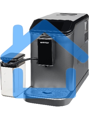 Кофемашина автоматическая Nordfrost HOME 300 Gr черный/серебристый, исп. кофе - зерновой, 1.5 л, 1350 Вт, 20 Бар
