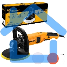 Шлифмашина полировальная сетевая DEKO DKP1400-180, 180мм, 1400 Вт