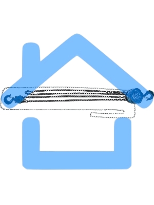Таль цепная Stels 51947 3 т, h подъема 3 м, расстояние между крюками 500 мм
