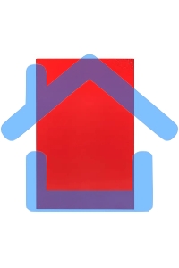 Щит с монтажной панелью EKF PROxima ЩМПг-100.65.30 (ЩРНМ-5) RAL 3001 IP54