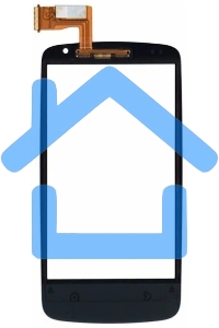 Сенсорное стекло (тачскрин) для HTC Desire 500, черное