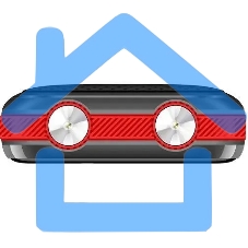 Мобильный телефон BQ 2842 Disco Boom черный/красный