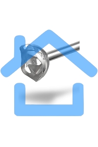 Блендер погружной Blackton Bt HB401S белый-голубой, блендер+миксер+измельчитель Мощность:800 Вт