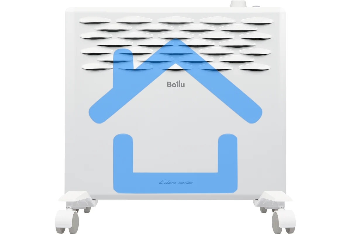 Конвектор Ballu Ettore BEC/ETMR-500 белый, 500 Вт, 8 м2, термостат