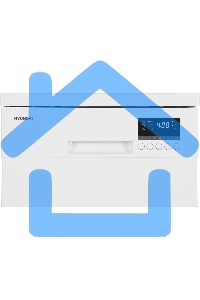 Посудомоечная машина Hyundai DF414, белый, 44.8 см, 9 компл., 49 дБ, класс A++