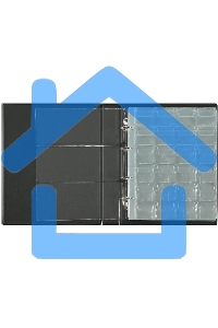 Папка на 4-х кольцах Silwerhof Кляссер верт. ПВХ 0.6мм, коричневый