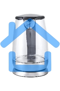 Чайник электрический Kitfort КТ-619, стекло, 1850 - 2200 Вт, 1.7 л