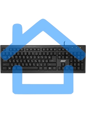 Клавиатура Acer OKW120 проводная, USB, черный
