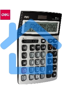 Калькулятор бухгалтерский Deli E39265 серый 16-разр.